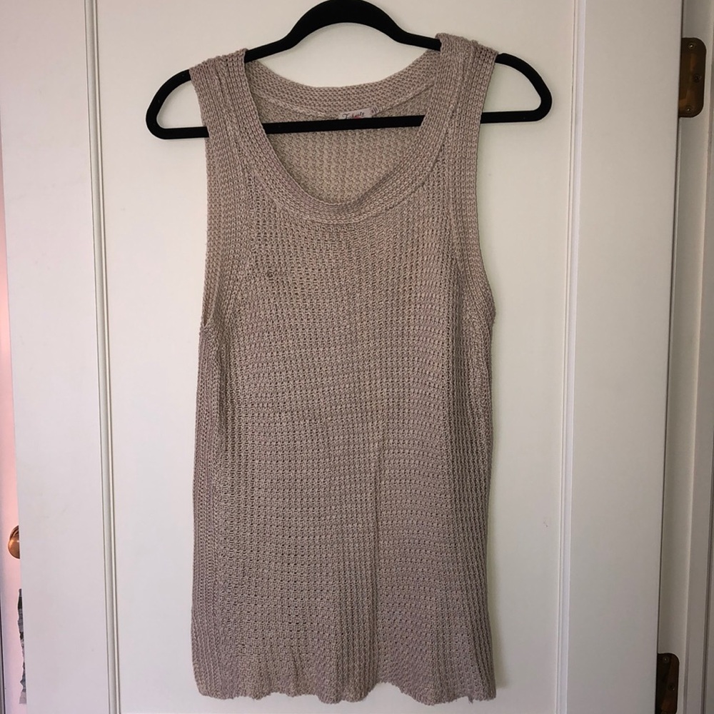 Beige sweater tunic